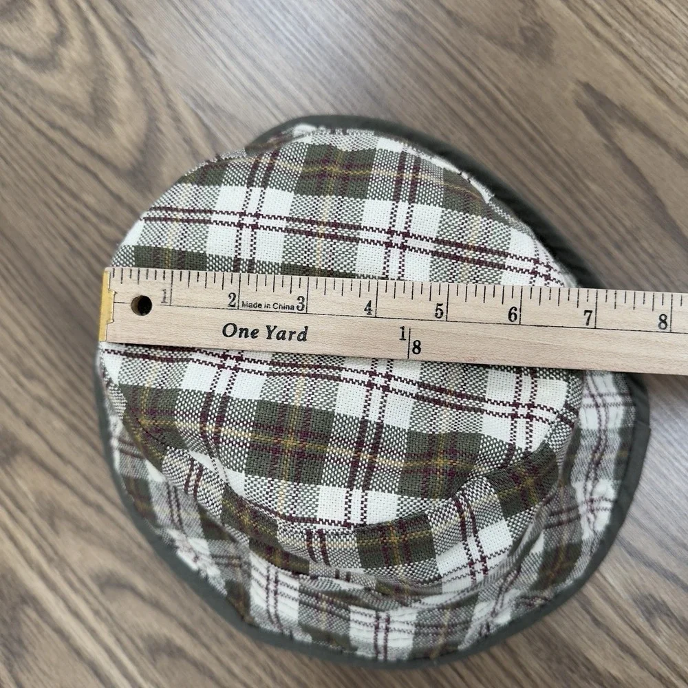 Vintage GAP Hat Mens Size S/M Green Plaid Check Y2K 90s Bucket Hat Preppy Retro - Picture 9 of 11